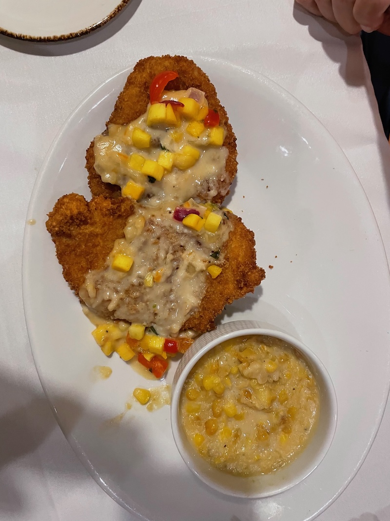 Mango chicken special at Belle Glade Country Club