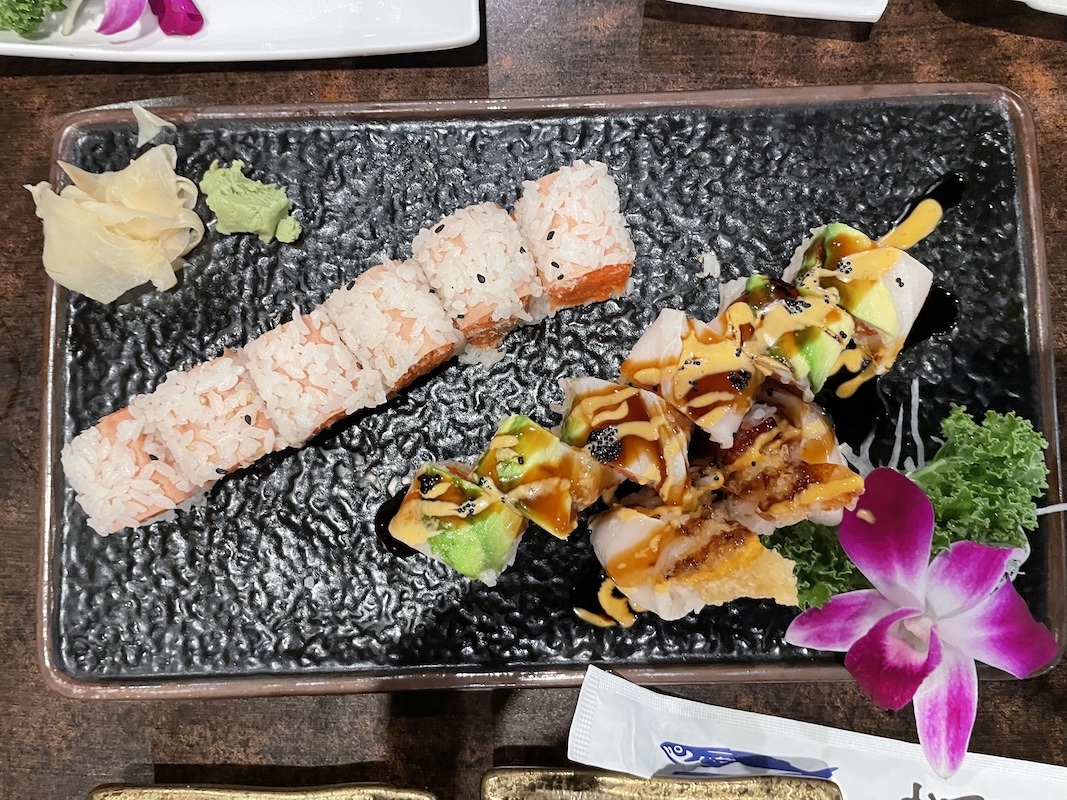 Assorted sushi and rolls at Sakura near Spanish Springs