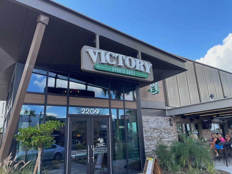 Victory Family Sports Grill exterior in Downtown Middleton