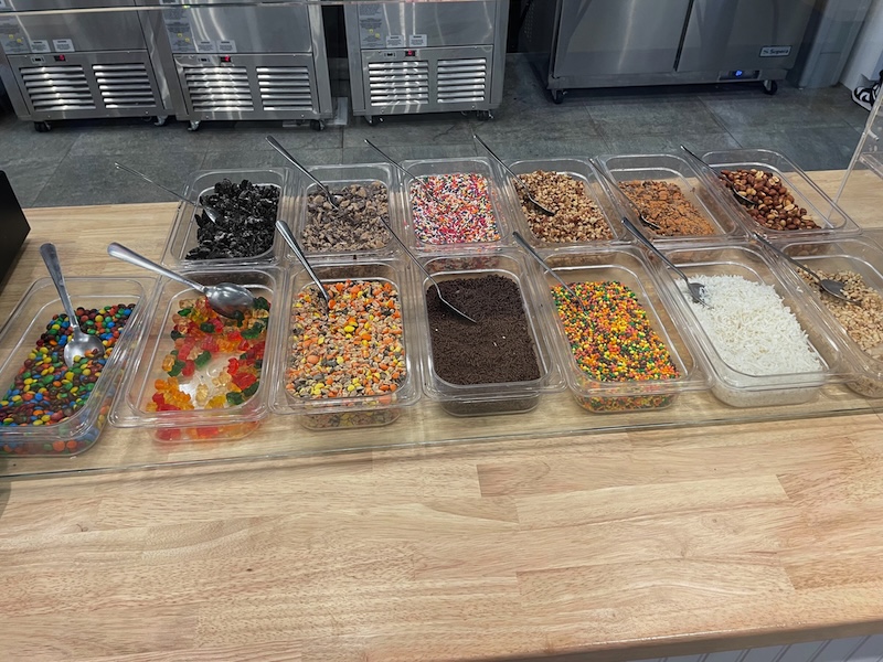 Frozen custard toppings at Abbott’s in Middleton