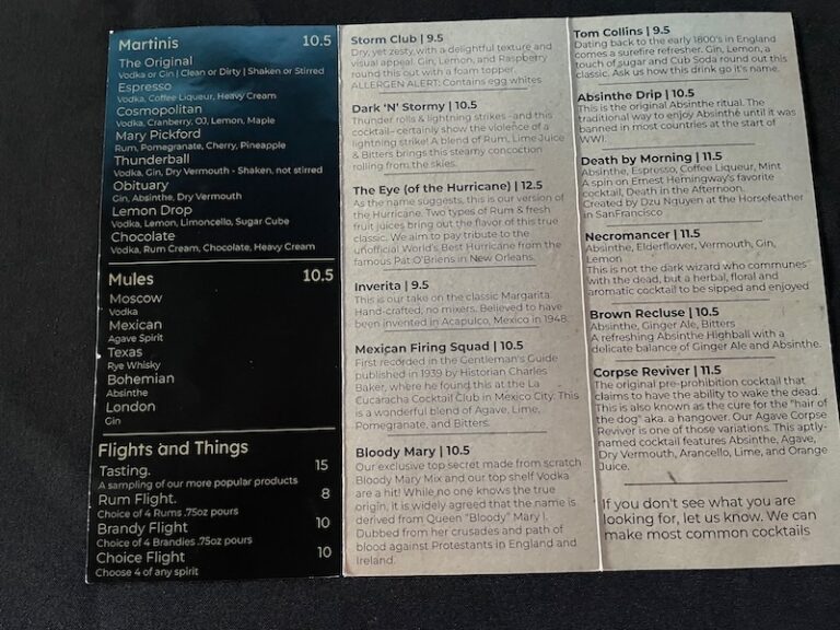 storm distillery cocktail menu 768x576