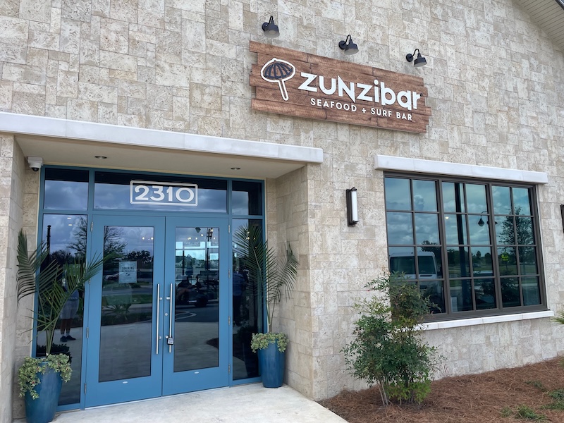 Exterior of a new Middleton restaurant, Zunzibar Seafood and Surf Bar