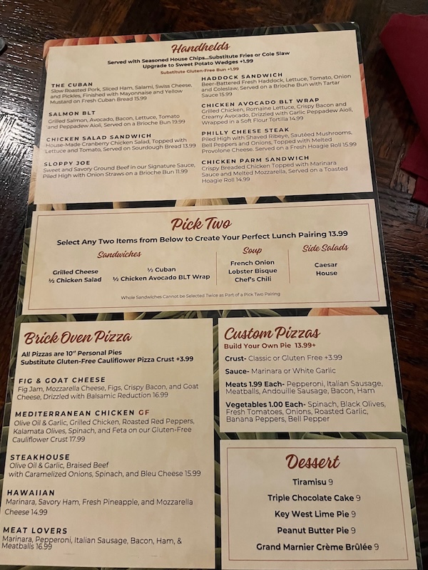 havana menu sandwiches 1
