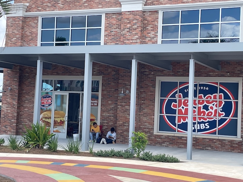 Jersey Mike's storefront under construction
